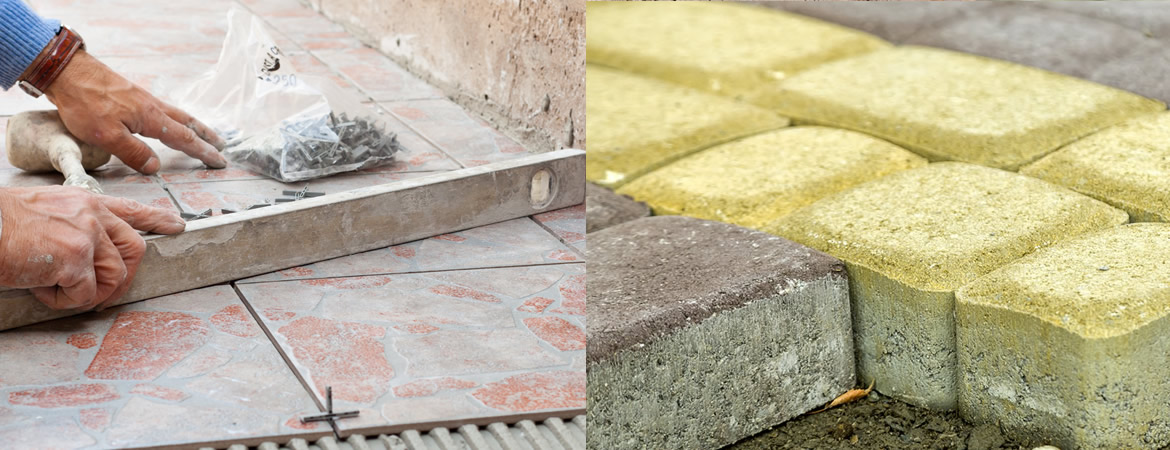 Pose de dallage, carrelage, pavé